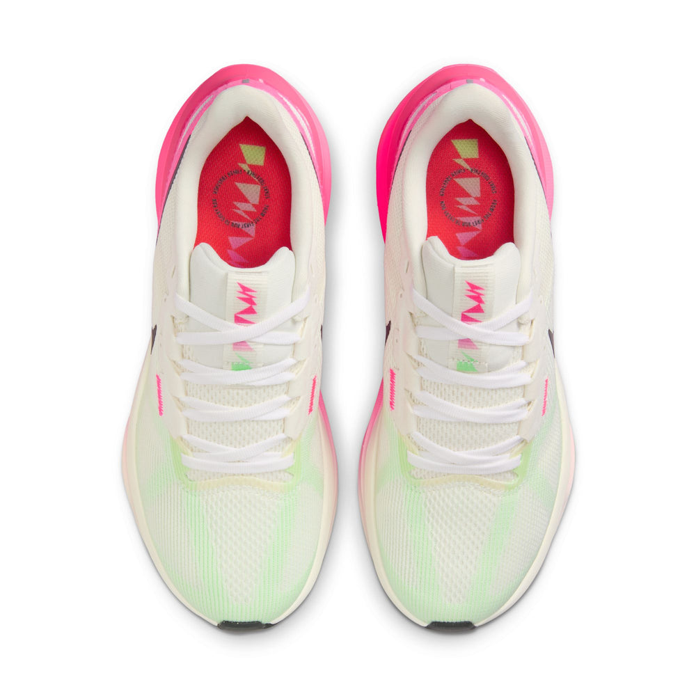 Nike Women's Structure 25 Running Shoes Sail / Hyper Pink / Bright Crimson / Sequoia - achilles heel