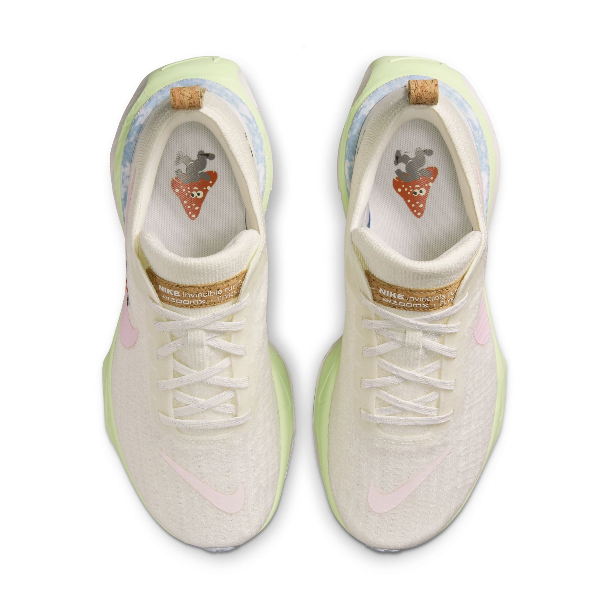 Women's Invincible 3 Running Shoes Sail / Pink Foam / Football Grey - Achilles Heel