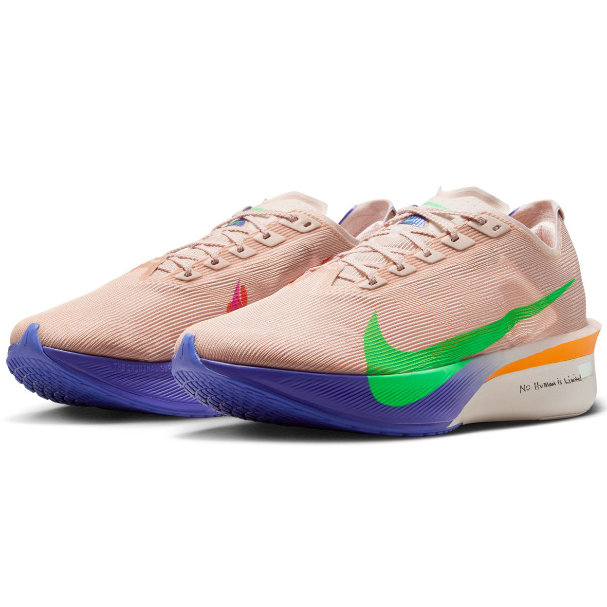 Men's Vaporfly 4 Eliud Kipchoge Running Shoes Silt Red / Fire Pink / Bright Ceramic / Green Shock