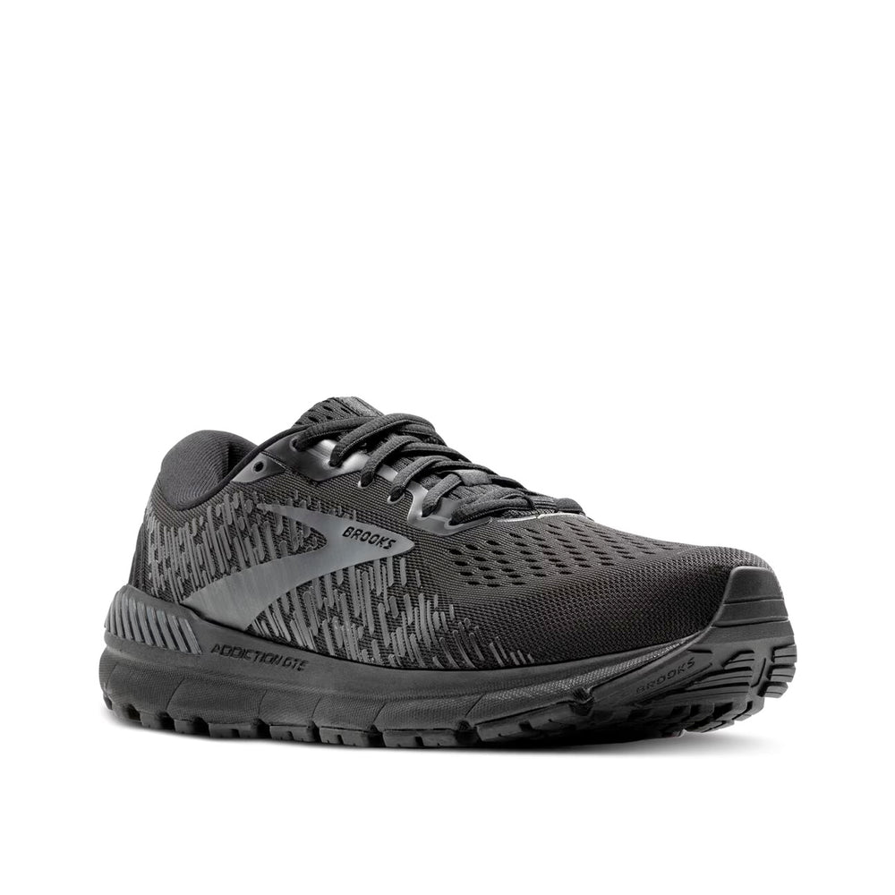 Brooks Men's Addiction GTS 15 Running Shoes Black / Black / Ebony - achilles heel