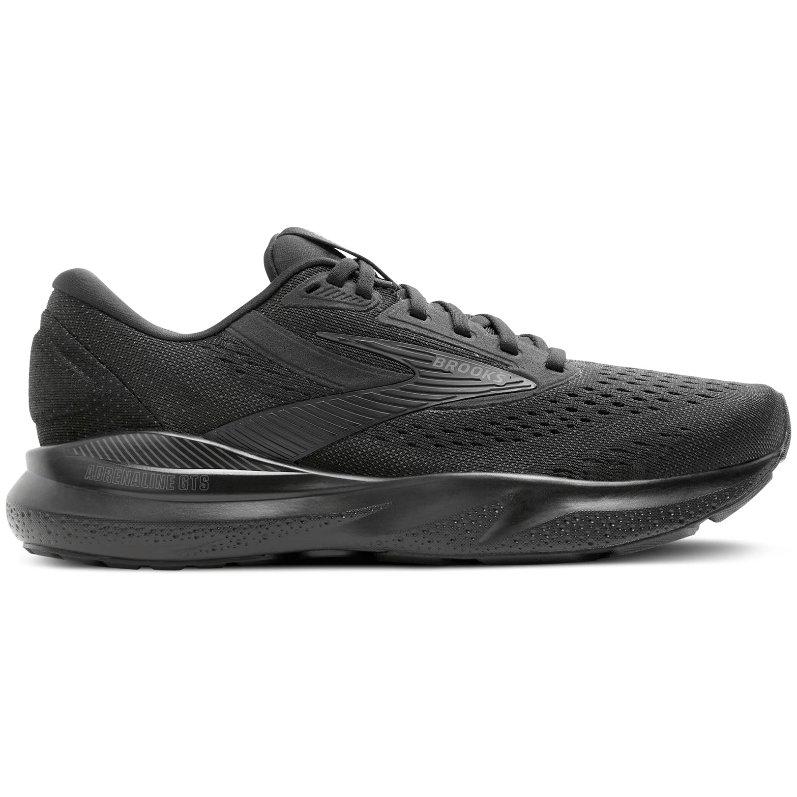 Brooks Men's Adrenaline GTS 24 Extra Wide Fit Running Shoes Black / Black / Ebony - Achilles Heel