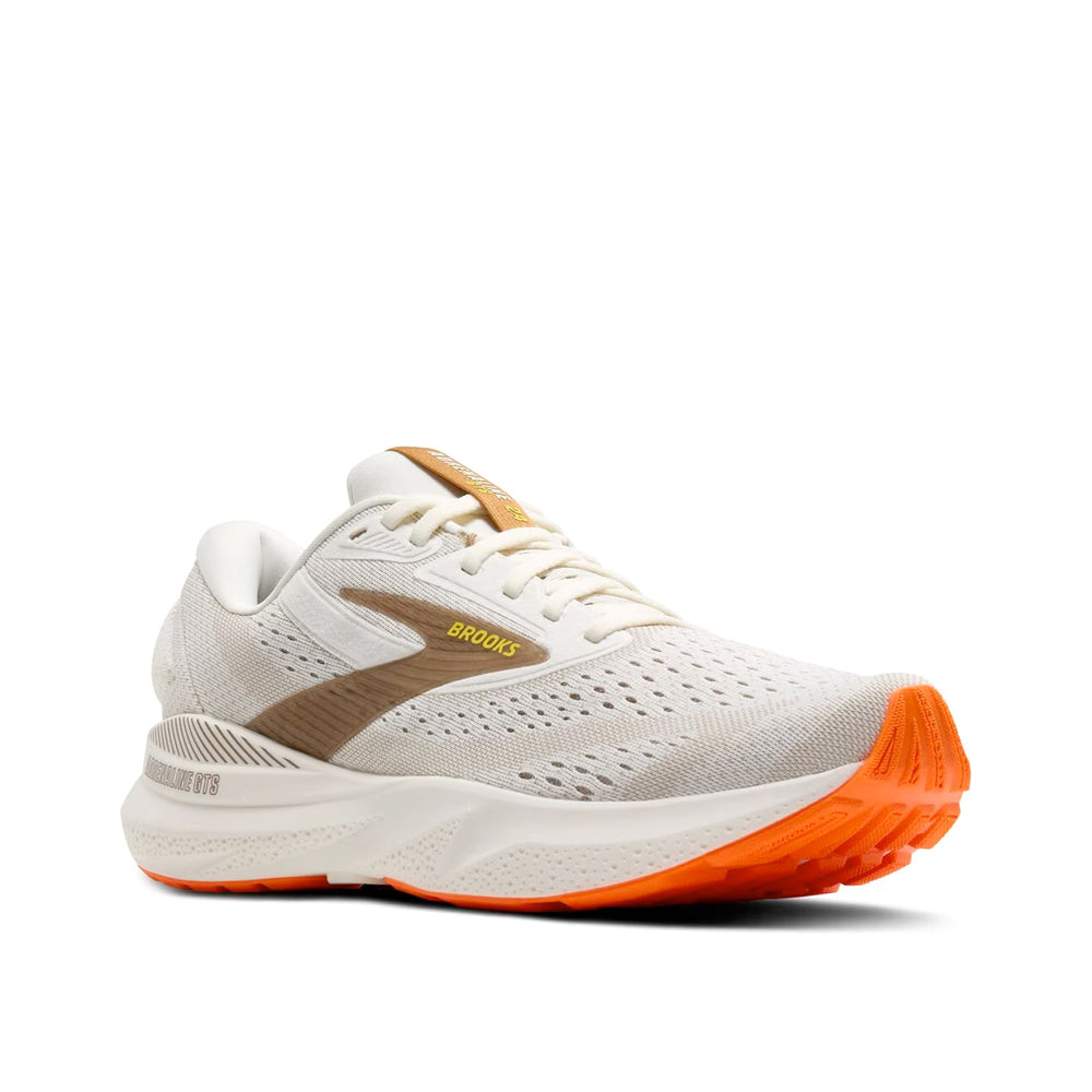 Brooks Men's Adrenaline GTS 24 Running Shoes Coconut / Portabella / Orange - Achilles Heel