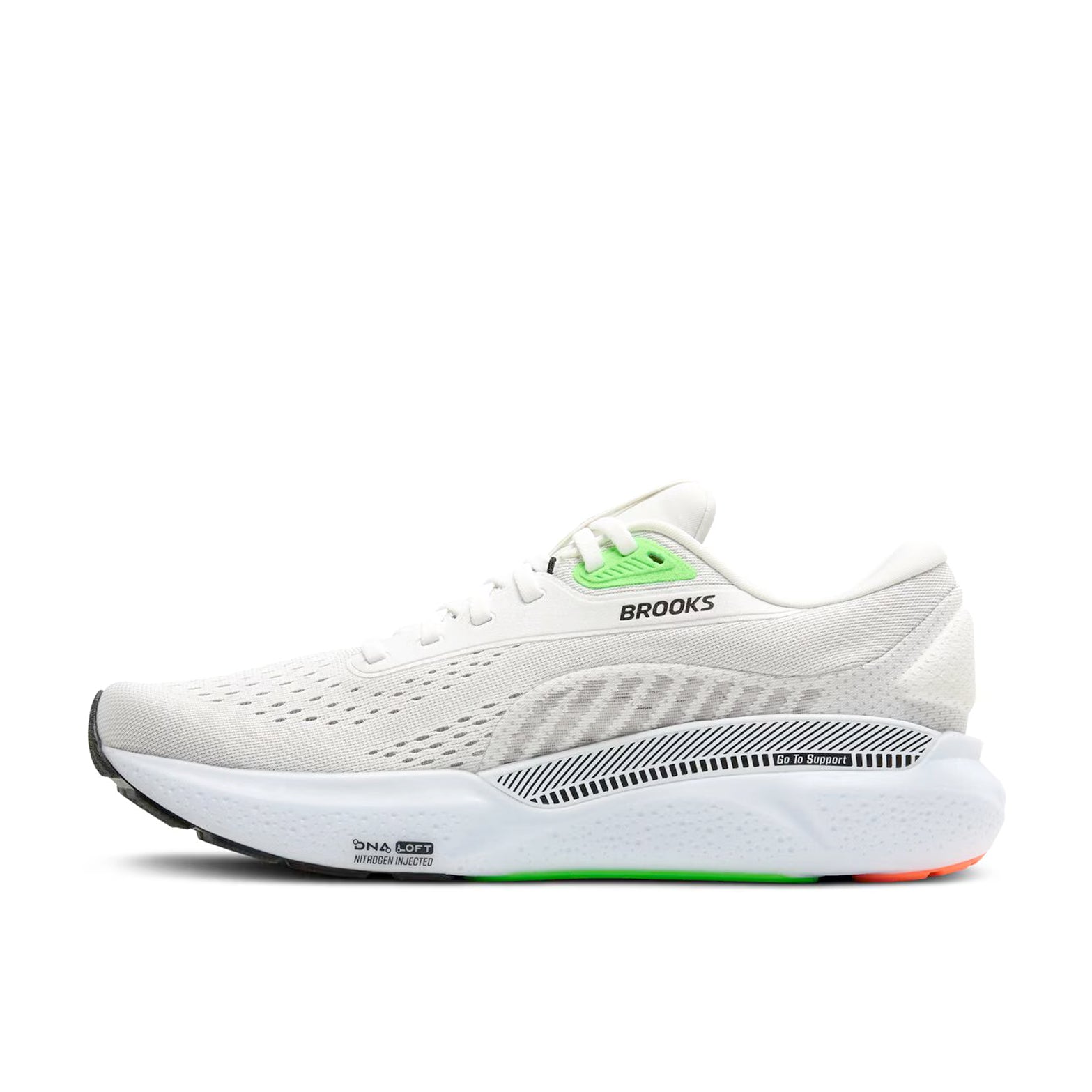 Men's Adrenaline GTS 24 Running Shoes White / Gecko / Atomizer - Achilles Heel