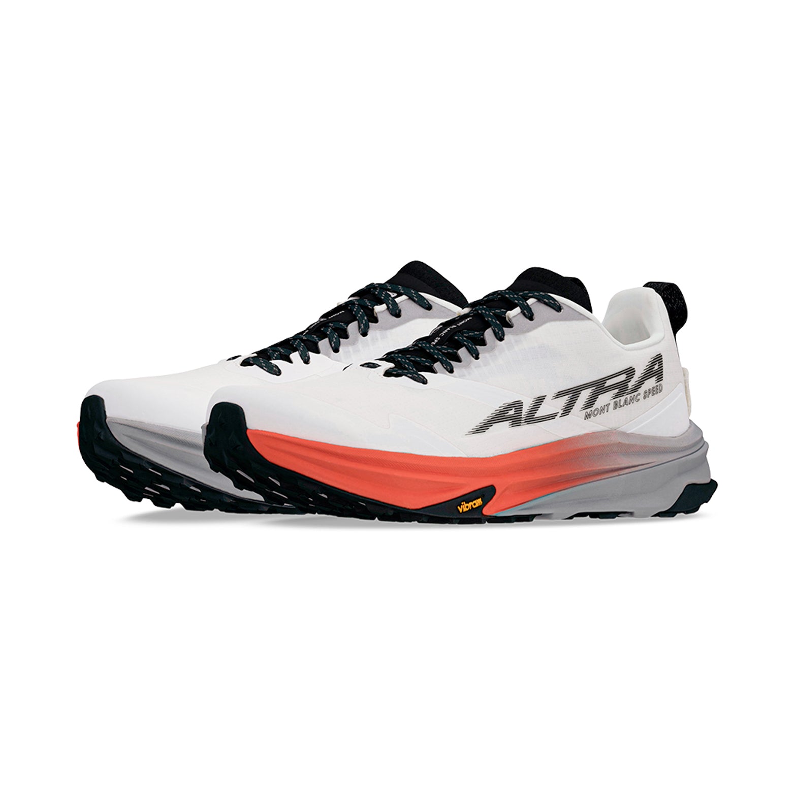 Men's Mont Blanc Speed Trail Running Shoes White / Coral - Achilles Heel