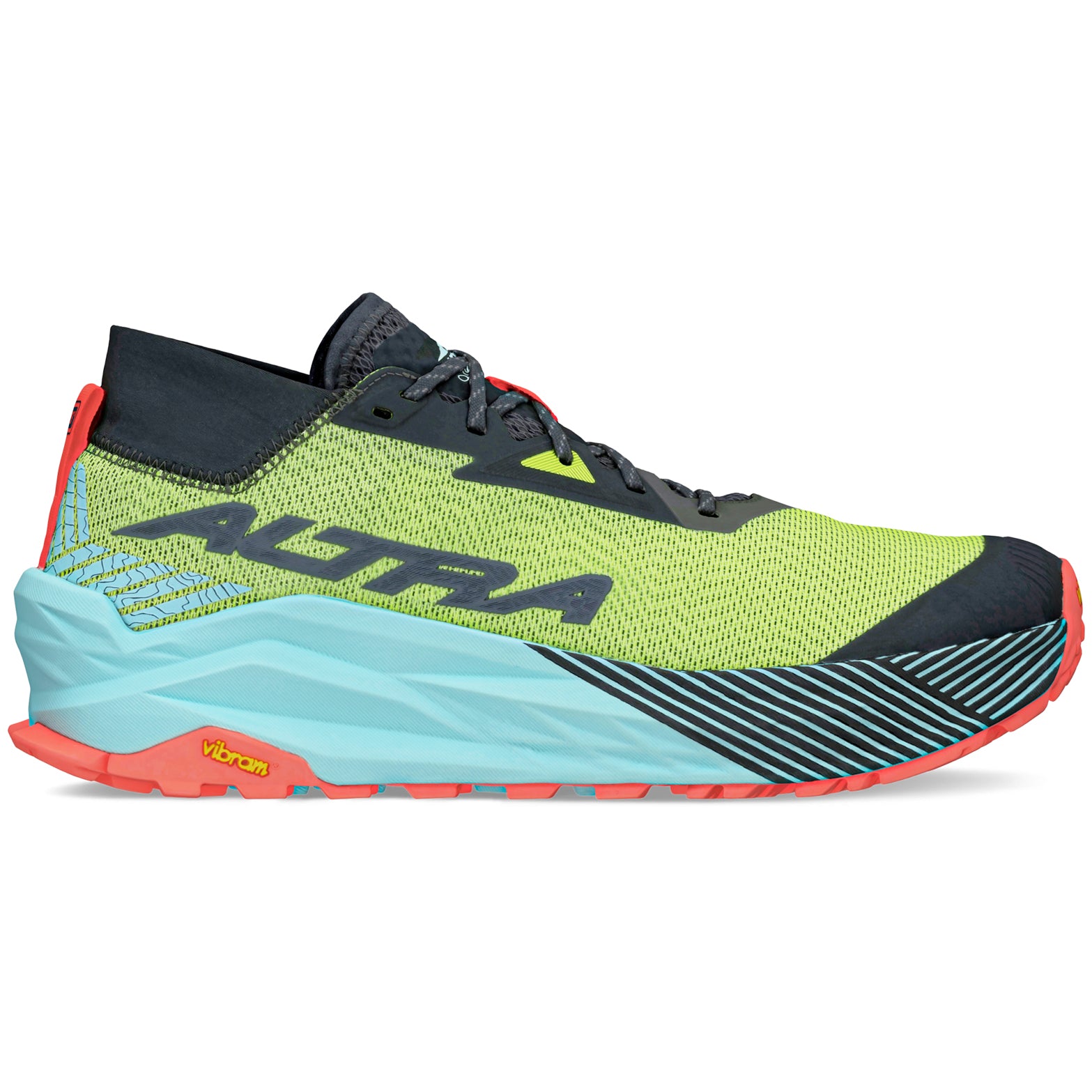 Men's Olympus 275 Trail Running Shoes Black / Yellow - Achilles Heel