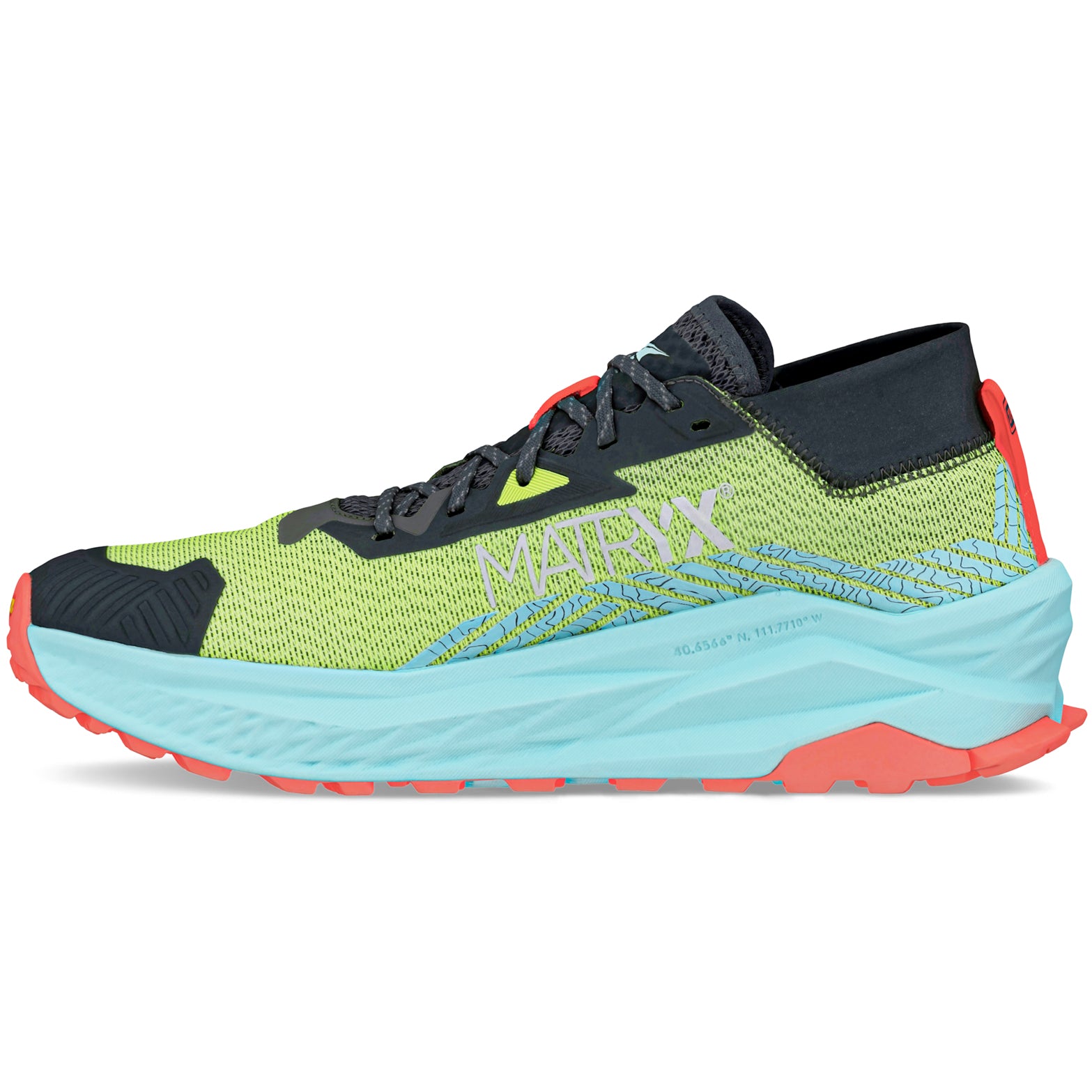 Men's Olympus 275 Trail Running Shoes Black / Yellow - Achilles Heel