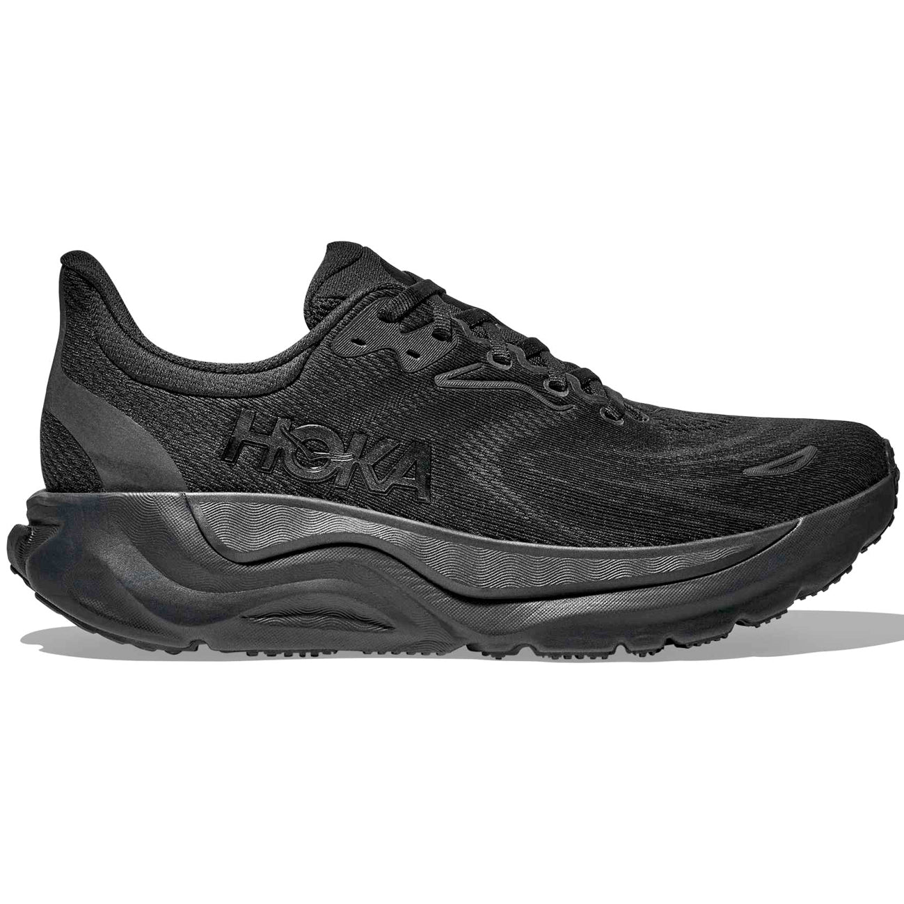 Men's Arahi 8 Wide Fit Running Shoes Black / Black - Achilles Heel