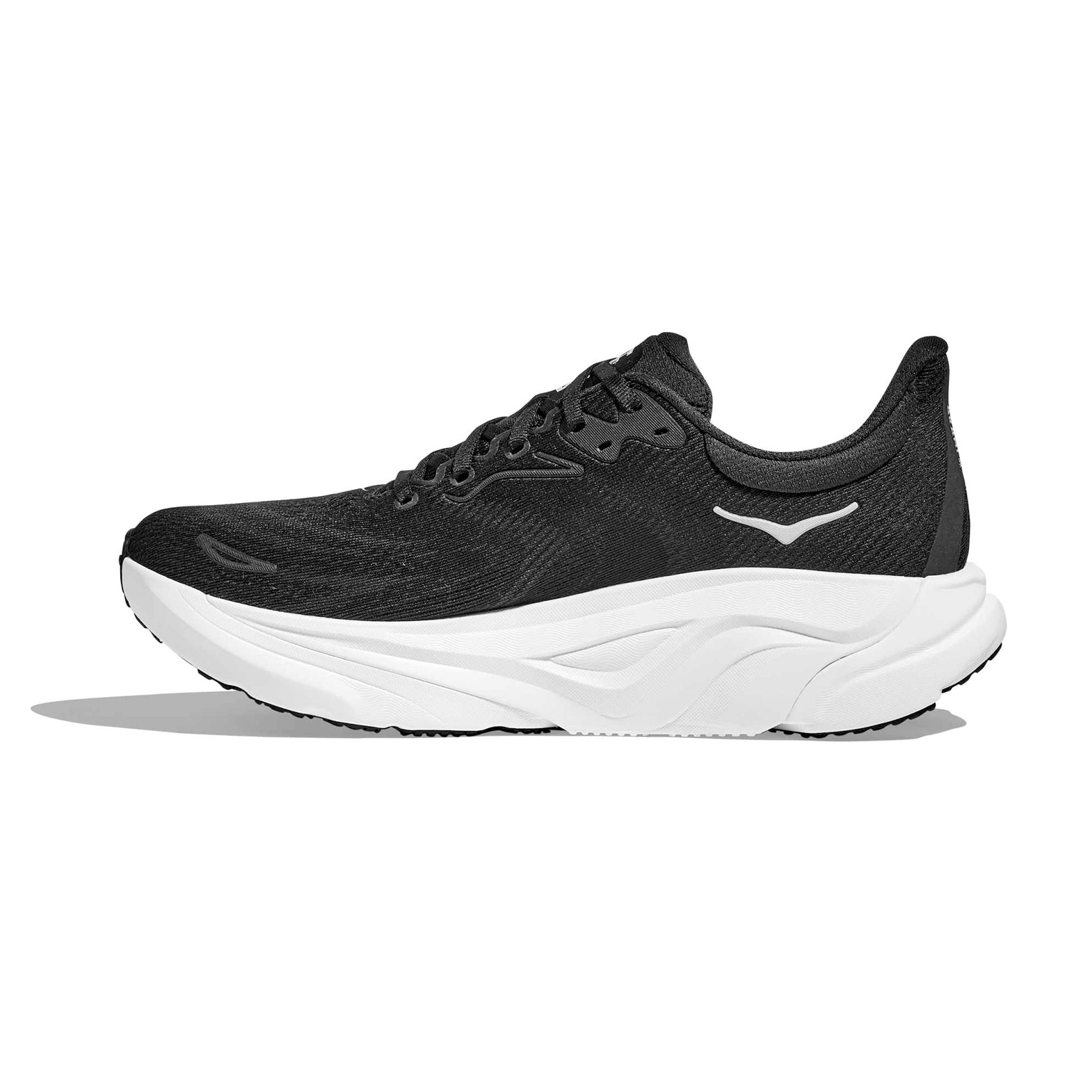 Women's Arahi 8 Wide Fit Running Shoes Black / White - Achilles Heel