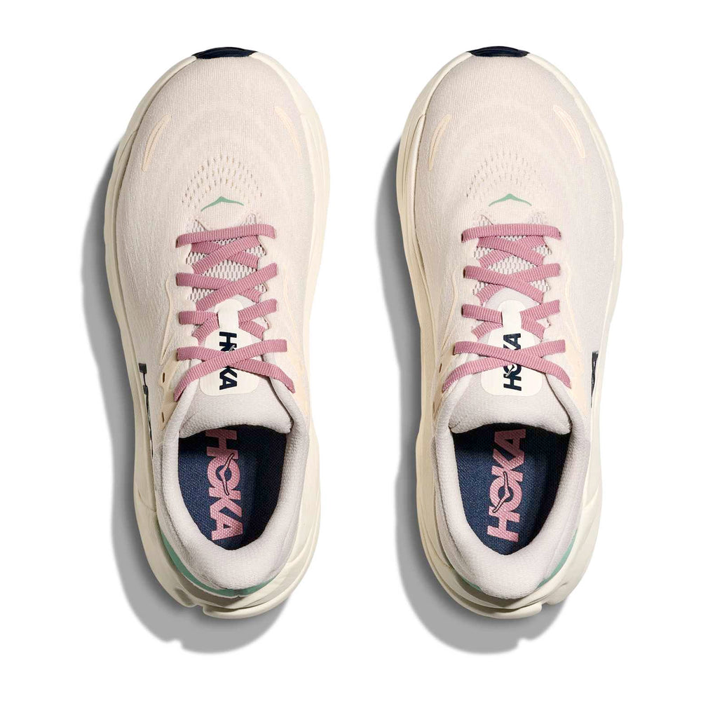 Hoka Women's Arahi 8 Running Shoes Rose Cream / Alabaster - achilles heel