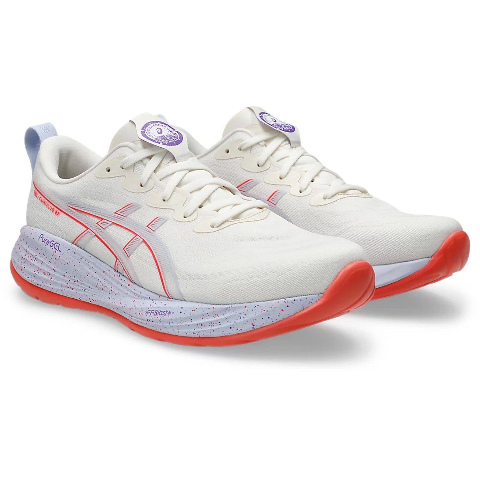 Men's Gel-Cumulus 27 Running Shoes Cream / Edo Purple