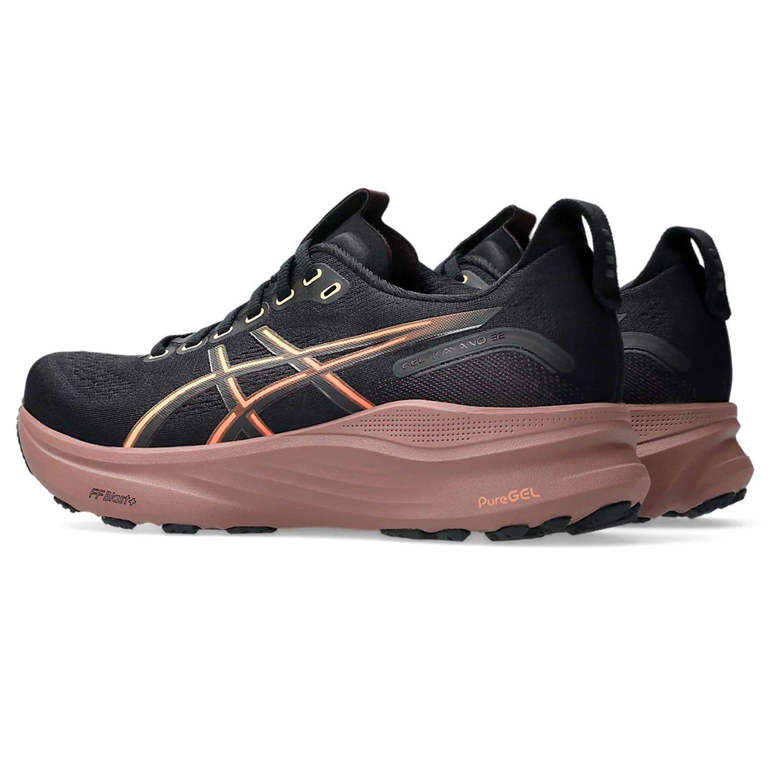 Women's Gel-Kayano 32 Running Shoes Black / Dark Currant - Achilles Heel