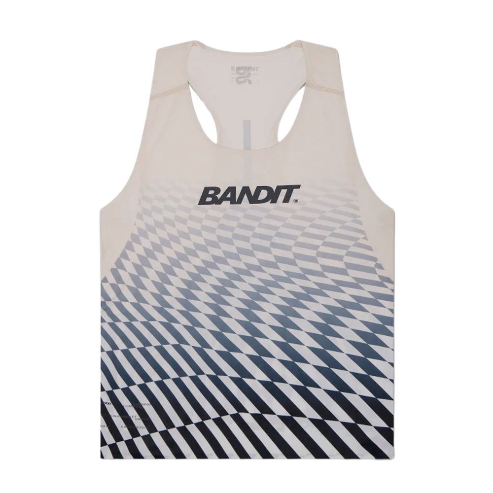 Bandit Men's Drift Mosaic Racing Singlet Black / Chalk - Achilles Heel