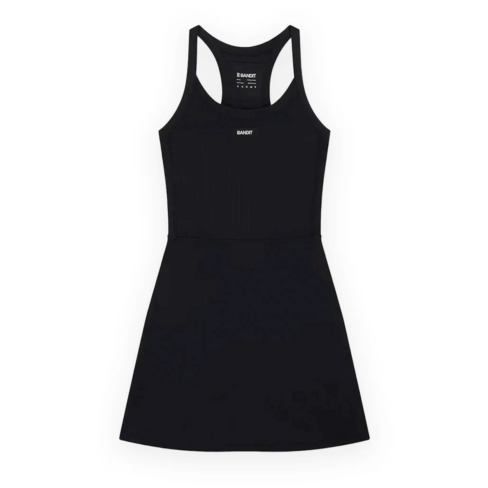Women's Cadence Scoop Neck Run Dress Black - Achilles Heel