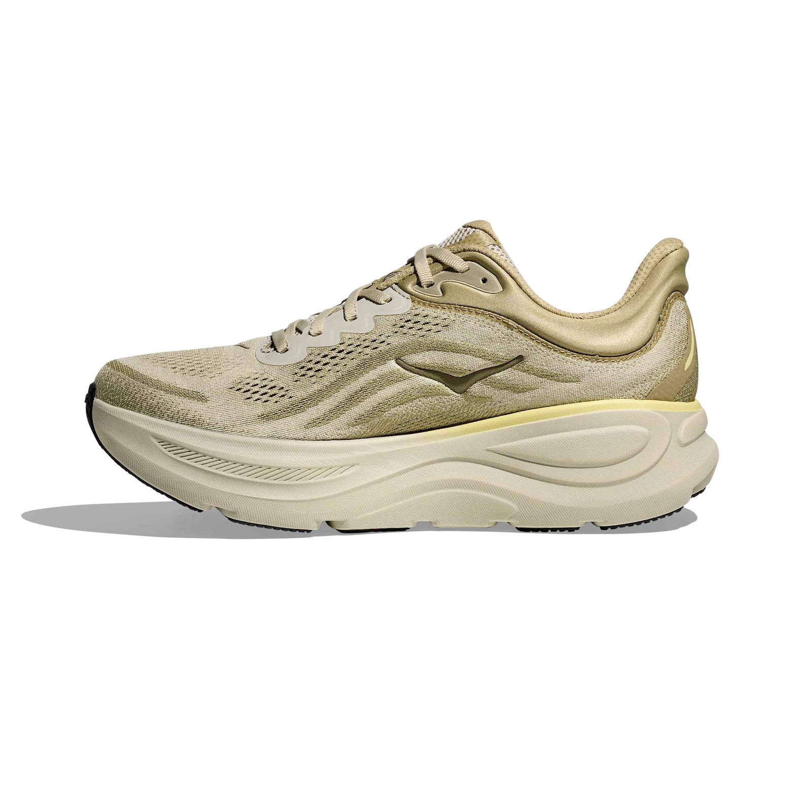 Men's Bondi 9 Running Shoes Grassland / Oyster Mushroom - Achilles Heel