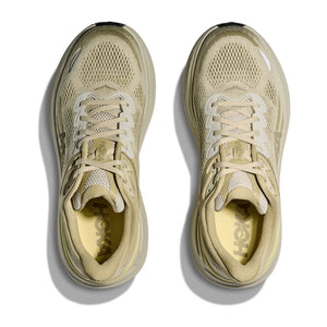 Hoka Men's Bondi 9 Running Shoes Grassland / Oyster Mushroom - achilles heel