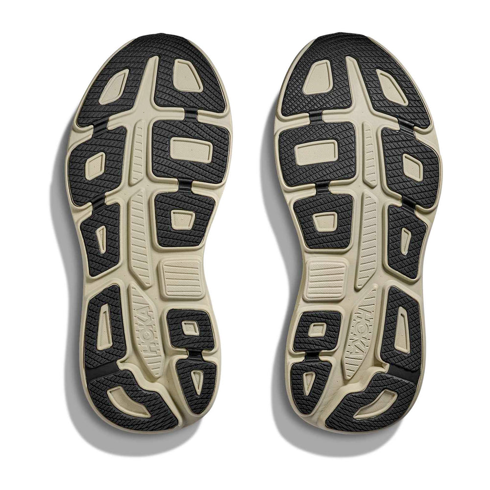 Hoka Men's Bondi 9 Running Shoes Grassland / Oyster Mushroom - achilles heel