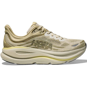 Hoka Men's Bondi 9 Running Shoes Grassland / Oyster Mushroom - achilles heel