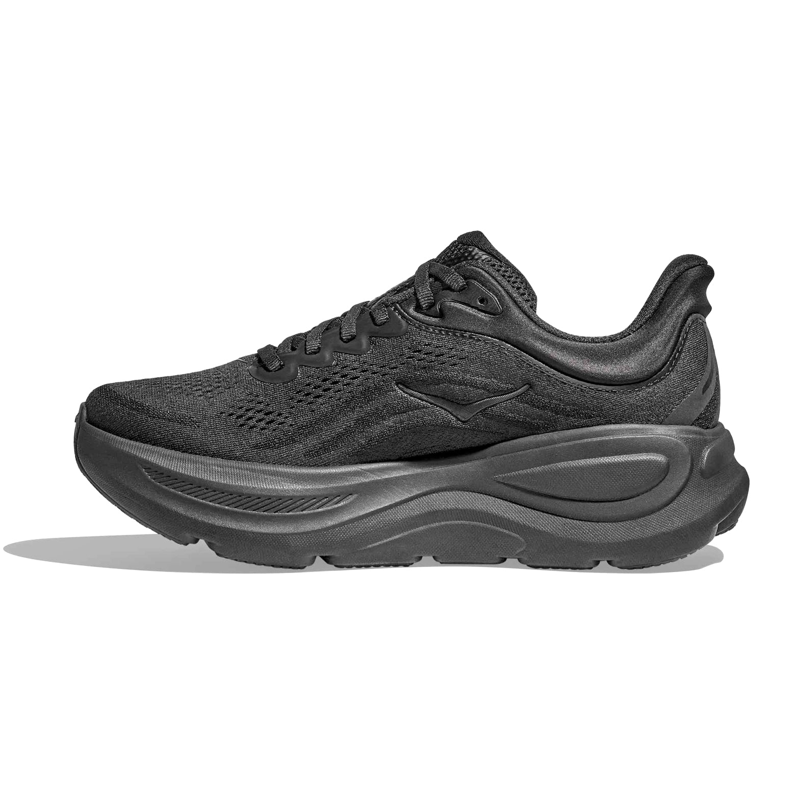 Men's Bondi 9 Wide Fit Running Shoes Black / Black - Achilles Heel