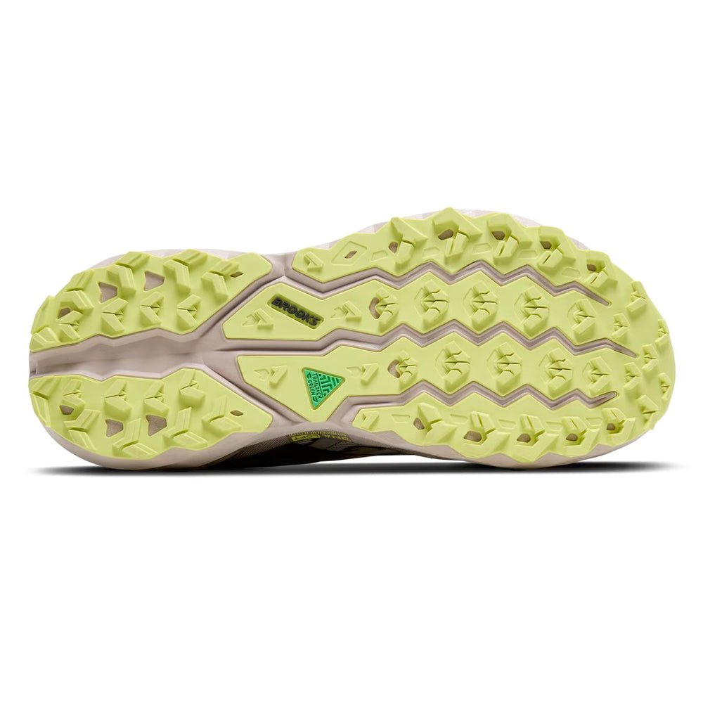 Brooks Men's Cascadia 19 Trail Running Shoes Chateau / Ebony / Sunny Lime - achilles heel