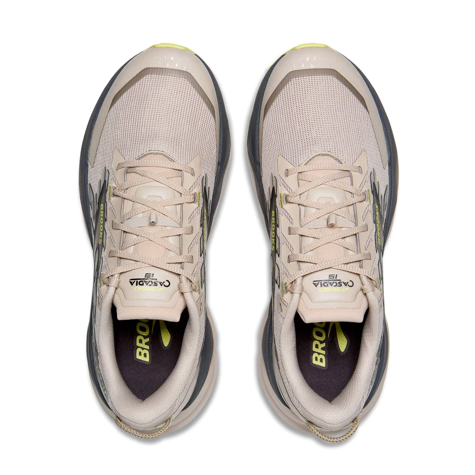 Men's Cascadia 19 Trail Running Shoes Chateau / Ebony / Sunny Lime - Achilles Heel