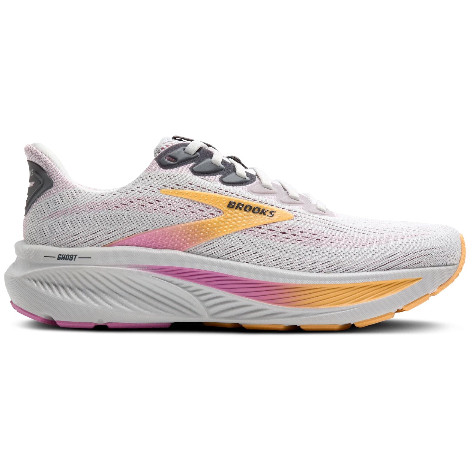Women's Ghost 17 Running Shoes Oyster / Apricot / Pink - Achilles Heel