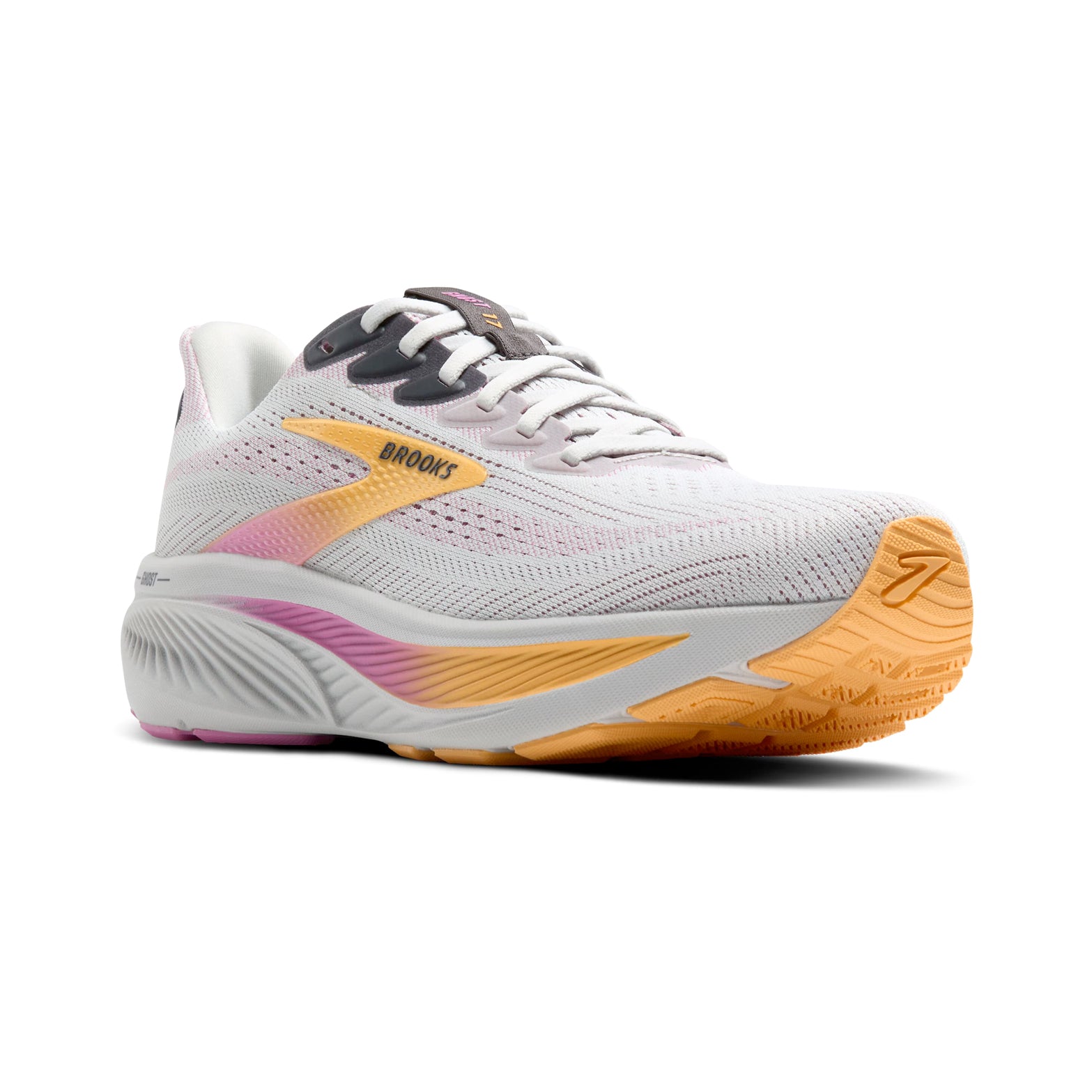 Women's Ghost 17 Running Shoes Oyster / Apricot / Pink - Achilles Heel