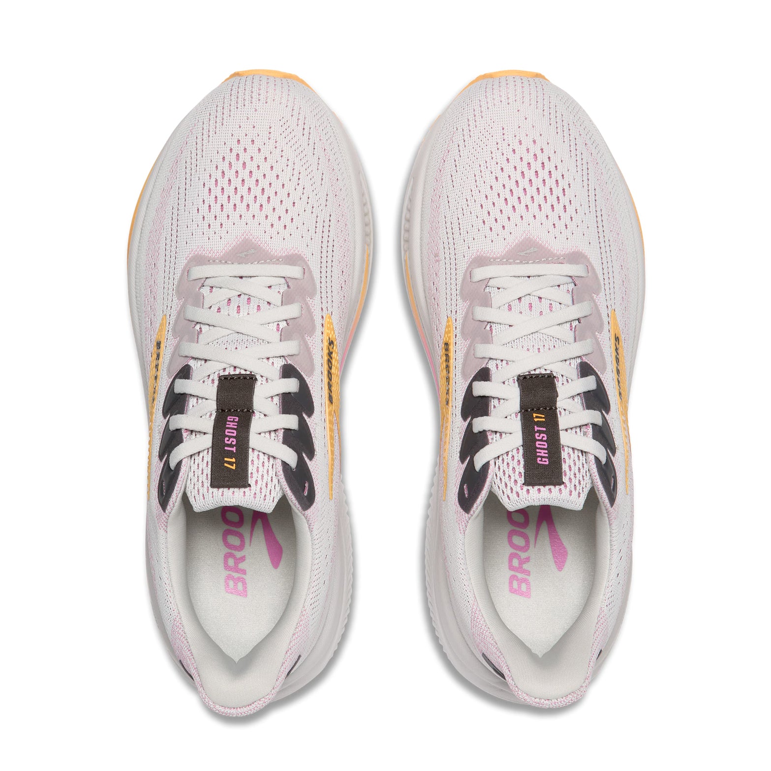Women's Ghost 17 Running Shoes Oyster / Apricot / Pink - Achilles Heel