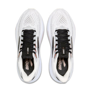 Brooks Women's Ghost 17 Running Shoes White / Black / Rose Gold - achilles heel