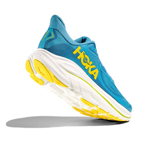 Hoka Men's Clifton 10 Wide Fit Running Shoes Alpine Blue / Foggy Night - achilles heel