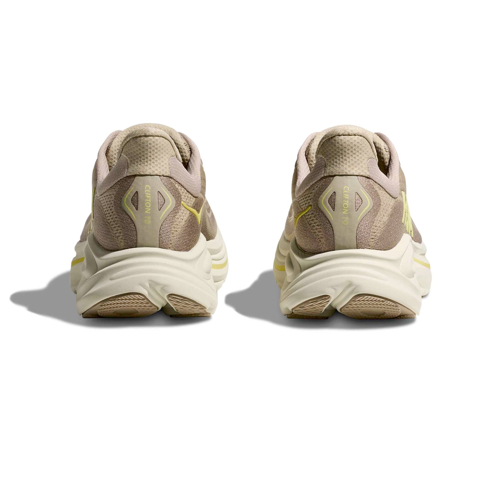 Men's Clifton 10 Running Shoes Raw Linen / Stone - Achilles Heel