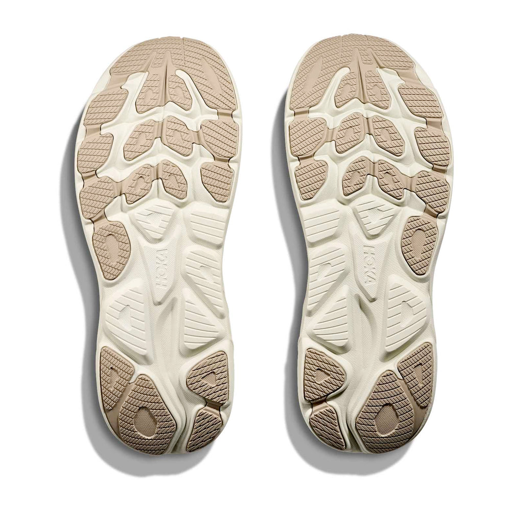 Hoka Men's Clifton 10 Running Shoes Raw Linen / Stone - achilles heel