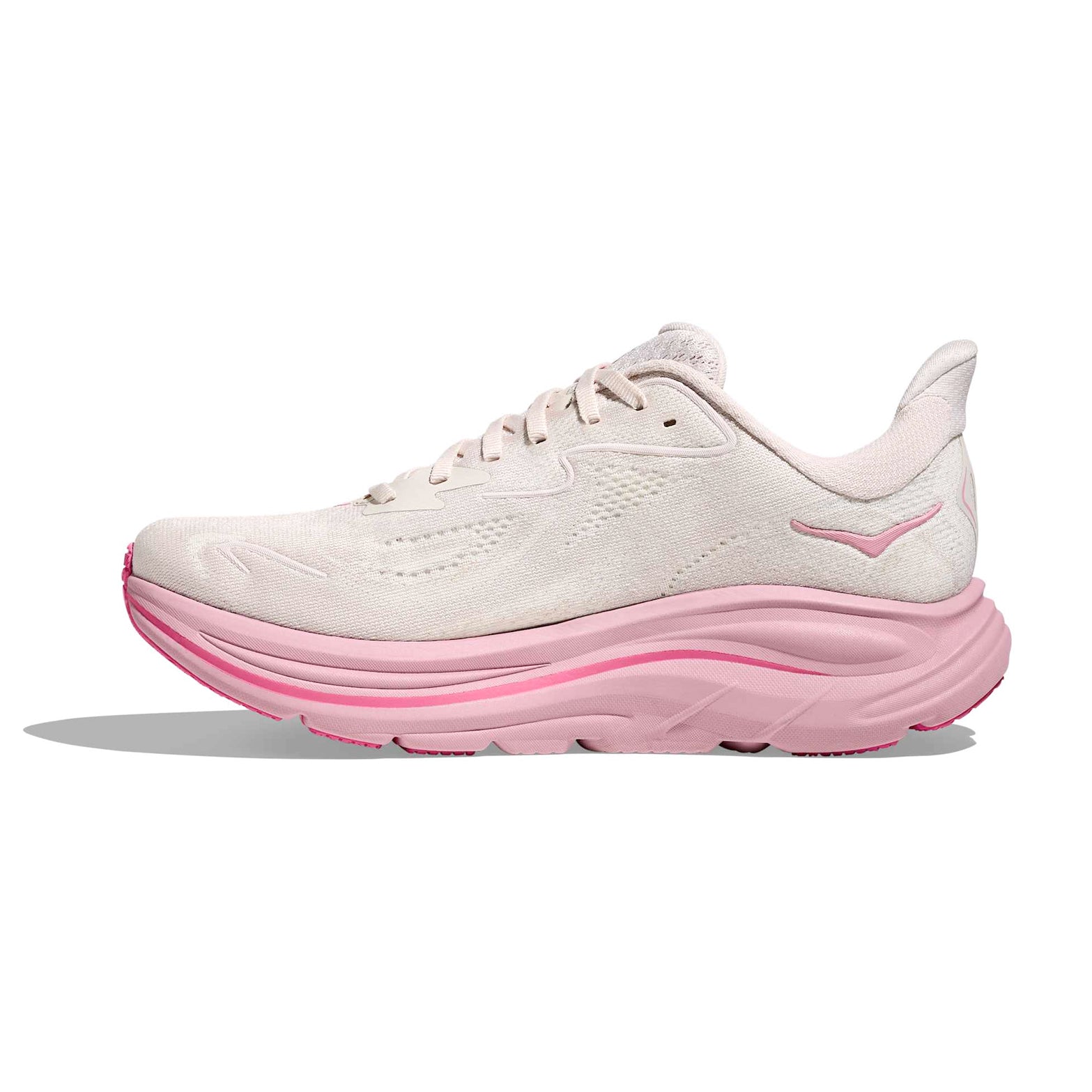 Women's Clifton 10 Wide Fit Running Shoes Rose Cream / Dried Rose - Achilles Heel