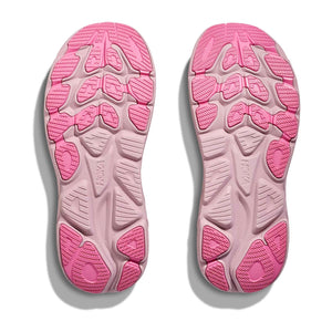 Hoka Women's Clifton 10 Wide Fit Running Shoes Rose Cream / Dried Rose - Achilles Heel