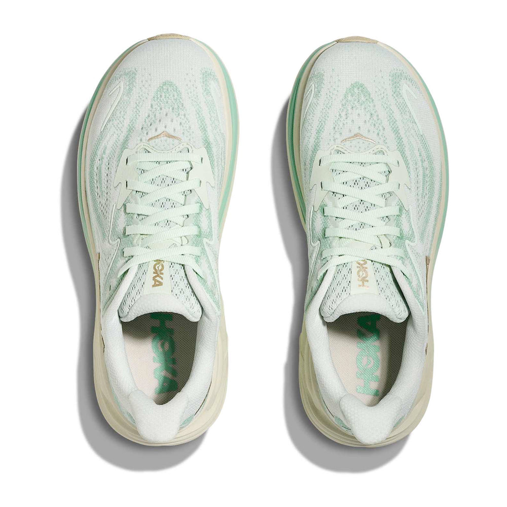 Hoka Women's Clifton 10 Running Shoes Sea Glass / Jadeite - achilles heel