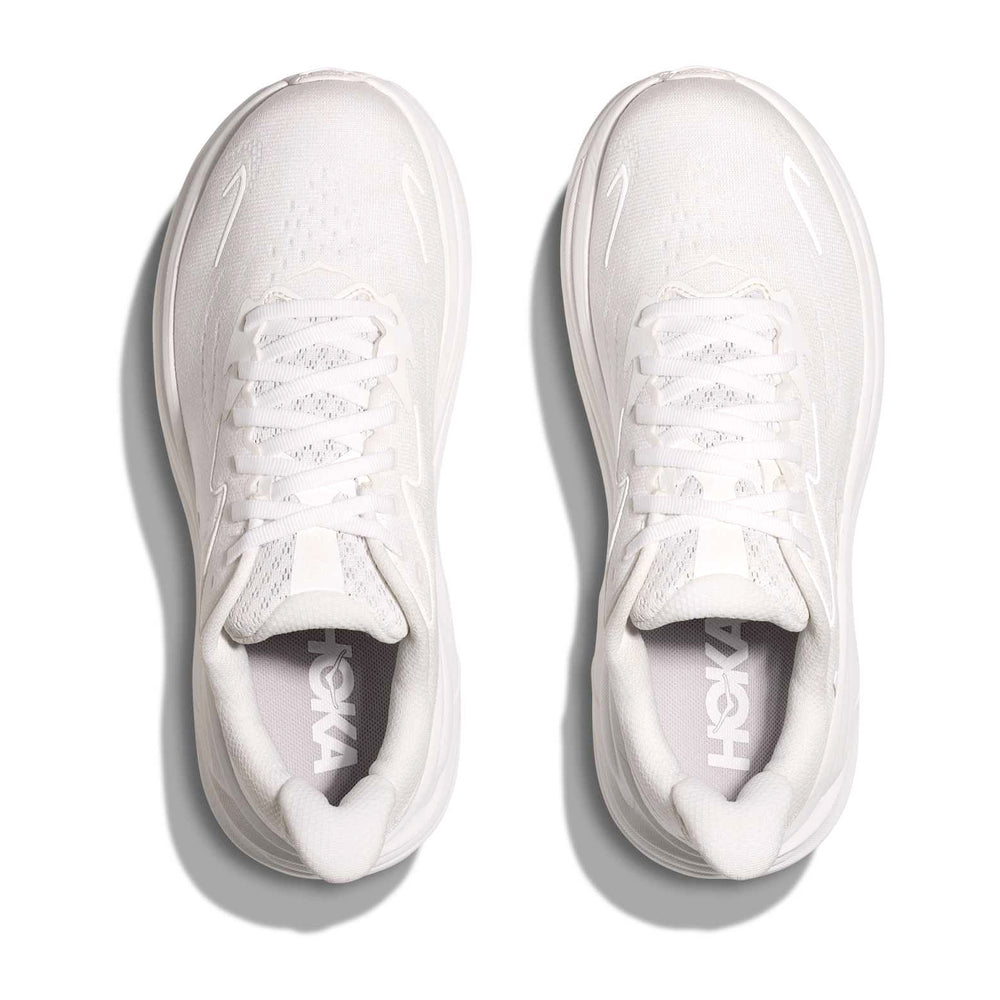 Hoka Women's Clifton 10 Running Shoes White / White - achilles heel