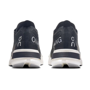 On Women's Cloudboom Strike Black / White - achilles heel