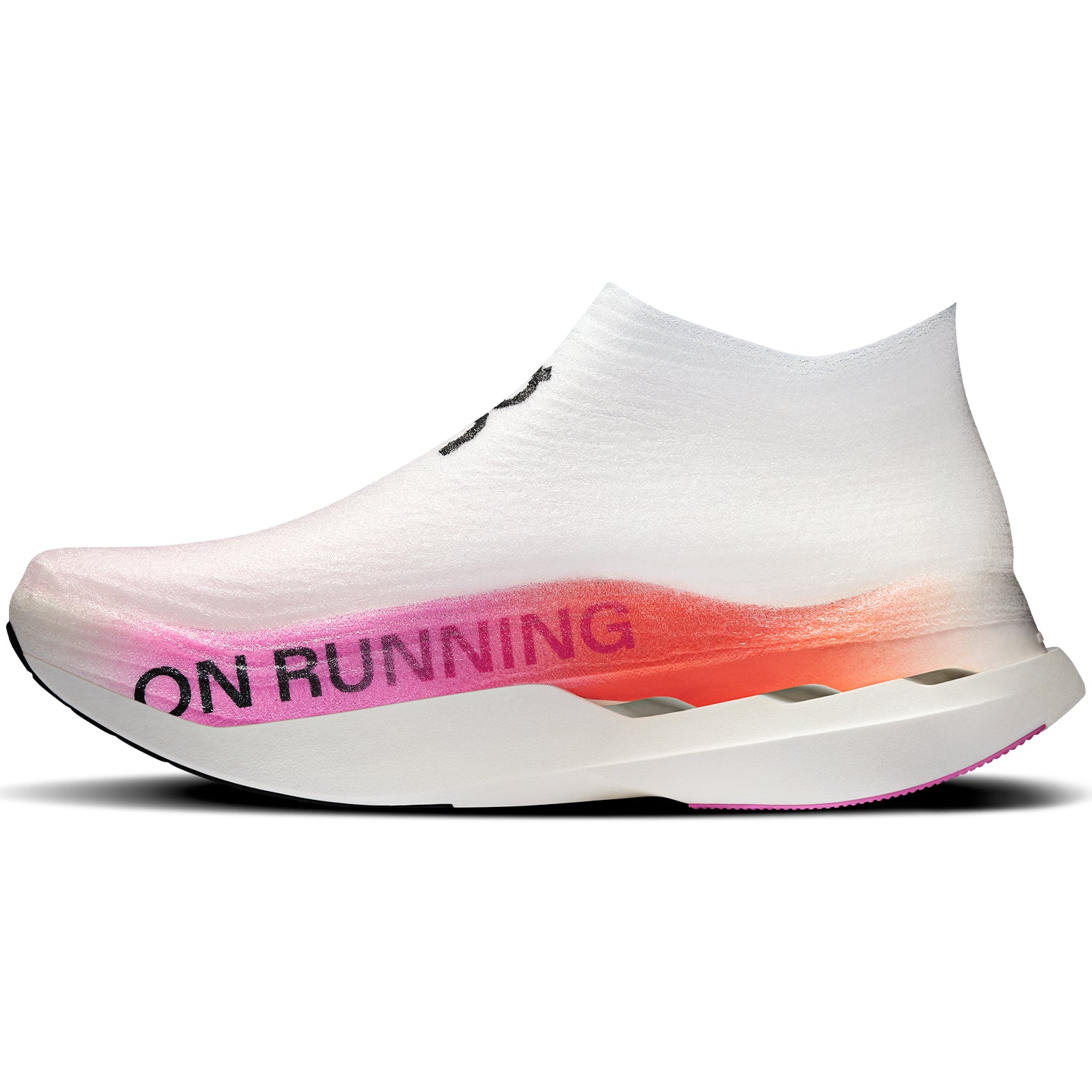 On Cloudboom Strike LS White / Raspberry at Achilles Heel