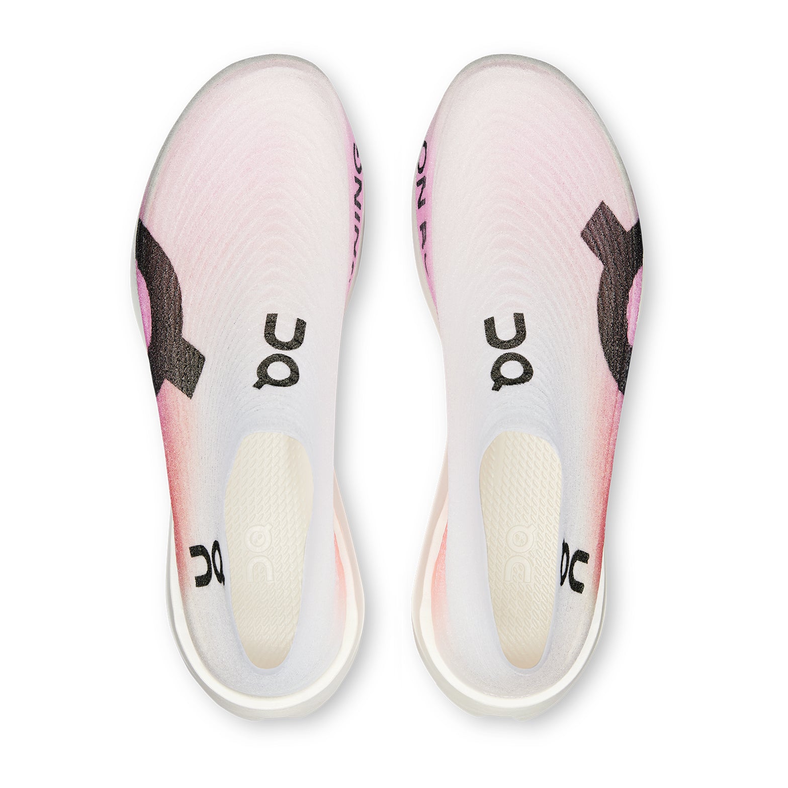 On Cloudboom Strike LS White / Raspberry at Achilles Heel