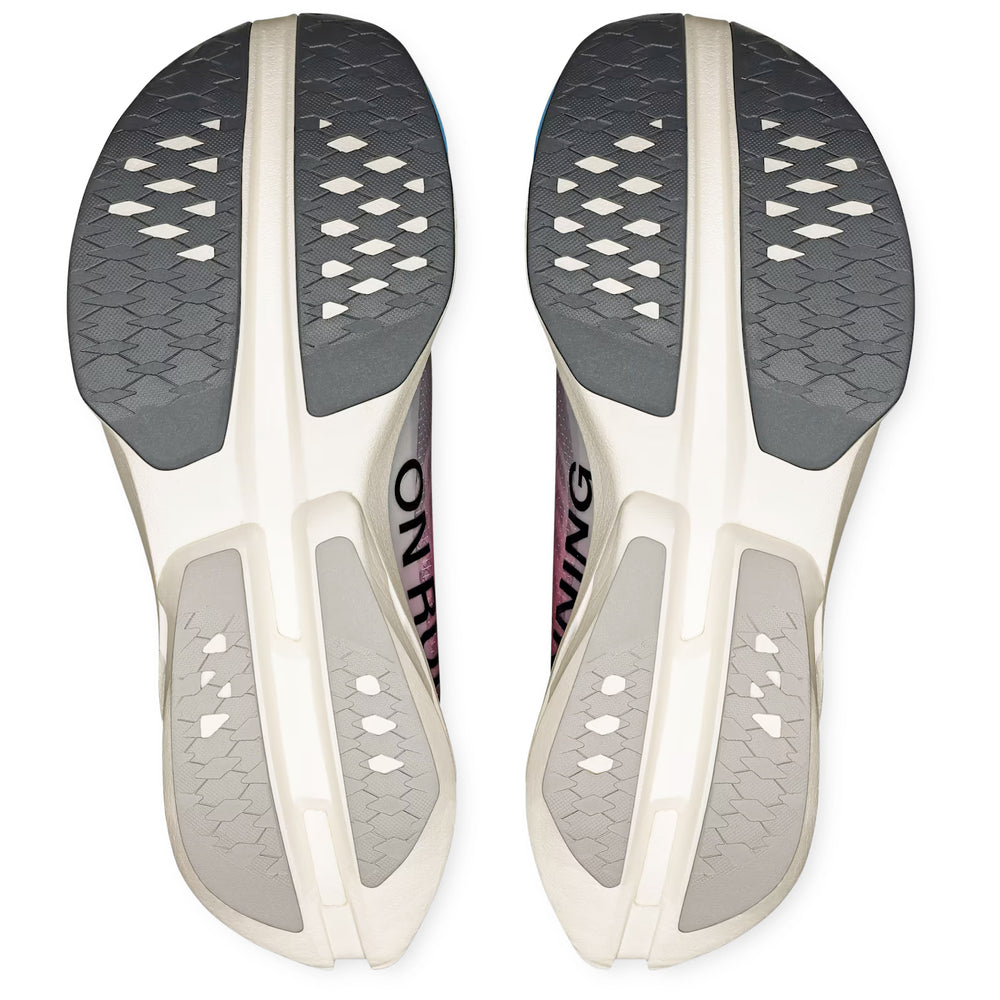On Women's Cloudboom Strike White / Horizon - achilles heel