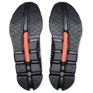 On Women's Cloudflow 5 Running Shoes Black / Black - Achilles Heel