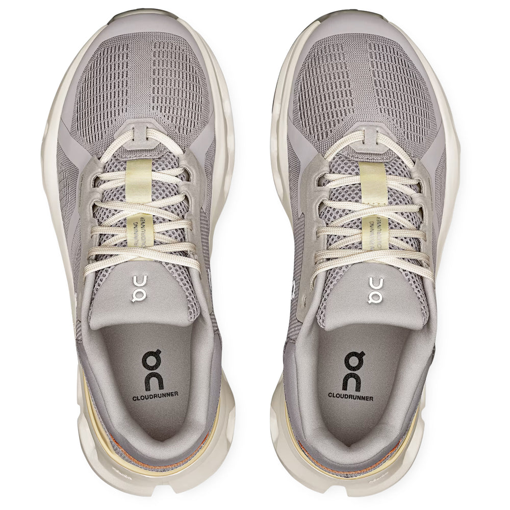 On Women's Cloudrunner 2 Running Shoes Lilac / Ivory - Achilles Heel