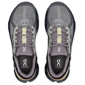 On Men's Cloudrunner 2 Running Shoes Rock / Tangerine - achilles heel