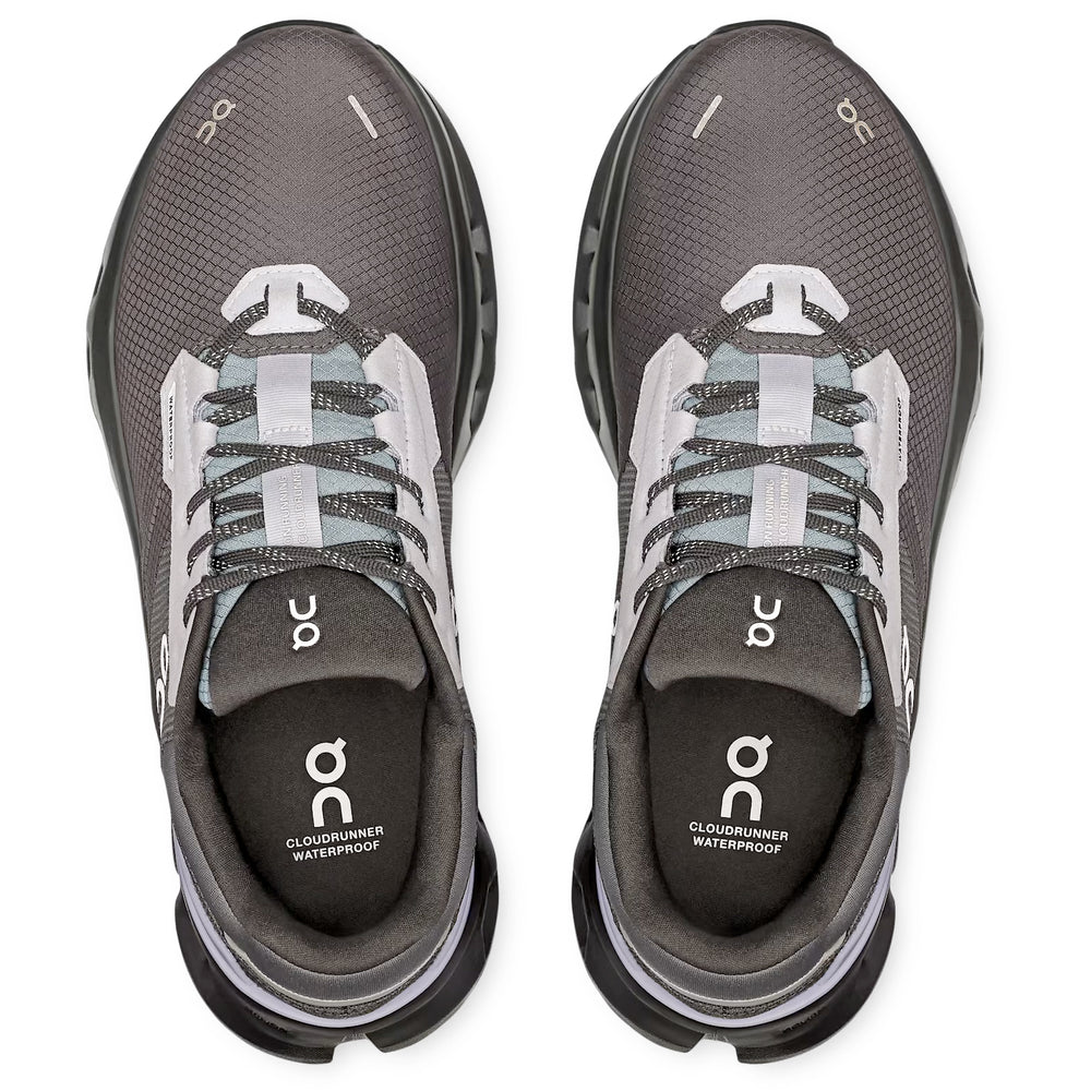 Women's Cloudrunner 2 Waterproof Running Shoes Iron / Nimbus - achilles heel