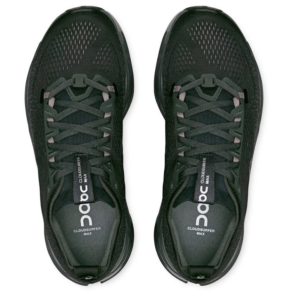 Women's Cloudsurfer Max Running Shoes Black / Eclipse - achilles heel