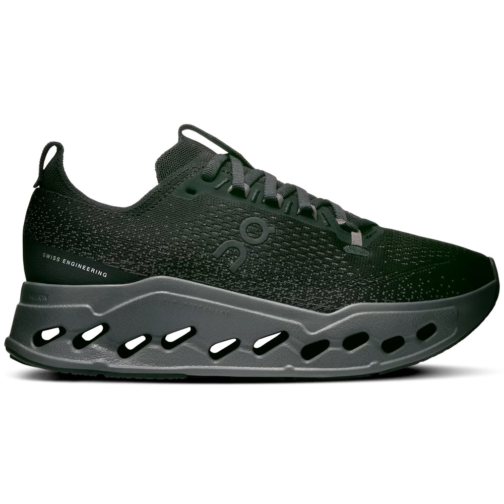 Women's Cloudsurfer Max Running Shoes Black / Eclipse - achilles heel
