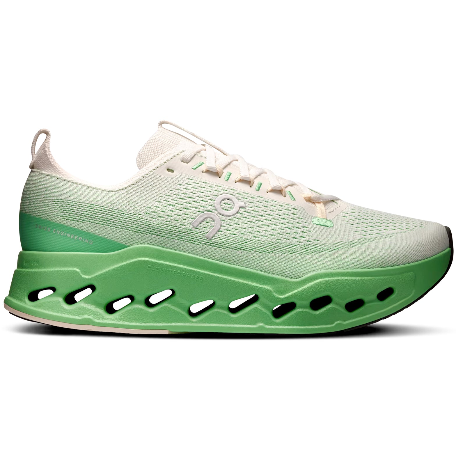 Men's Cloudsurfer Max Running Shoes Ivory / Honeydew - Achilles Heel
