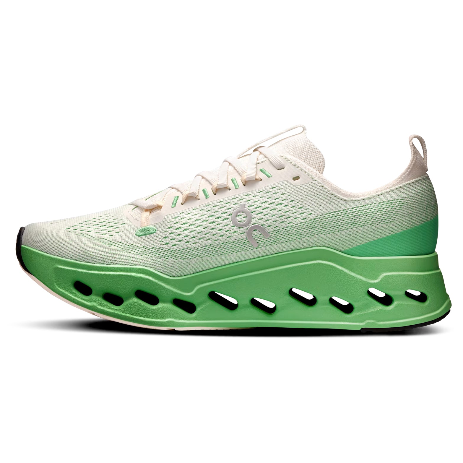 Men's Cloudsurfer Max Running Shoes Ivory / Honeydew - Achilles Heel