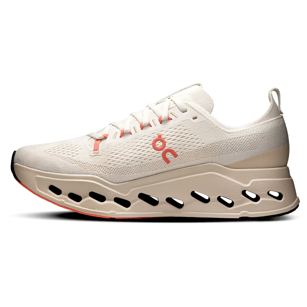 Men's Cloudsurfer Max Running Shoes Ivory / Salmon - achilles heel
