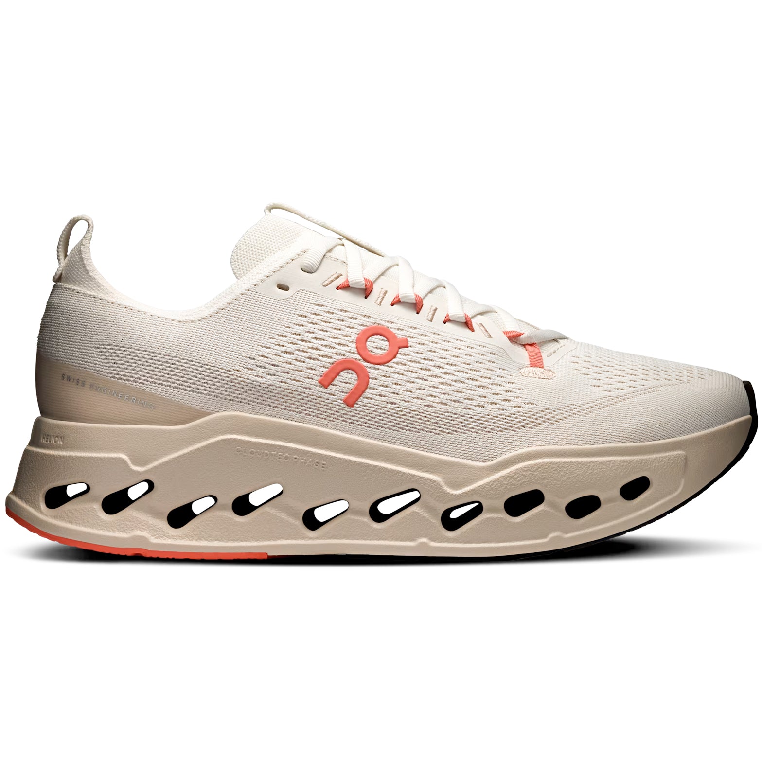 Men's Cloudsurfer Max Running Shoes Ivory / Salmon - Achilles Heel