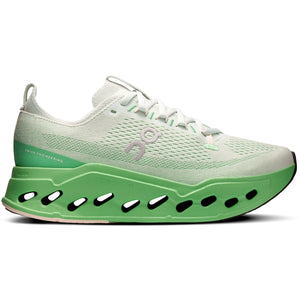 Women's Cloudsurfer Max Running Shoes Mineral / Honeydew - achilles heel